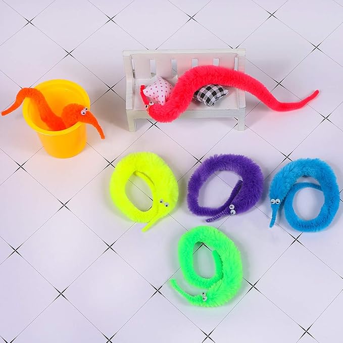 Magic Worm Toys – Interactive Fidget Toy for Kids & Adults (Pack of 2, Multicolor)